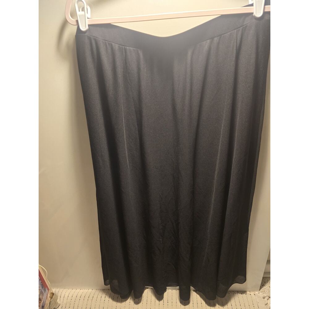 Torrid Maxi Skirt Size XL Black Sheer Overlay Witchy WhimsyGoth Flowy romantic - Picture 7 of 8
